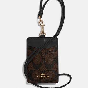 COACH Id Lanyard In Signature Canvas